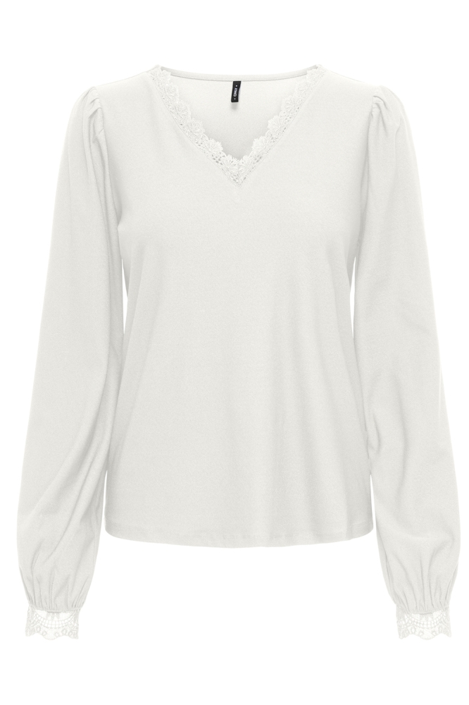 ONLSILJA LIFE L/S TOP JRS 15333849 CLOUD DANCER