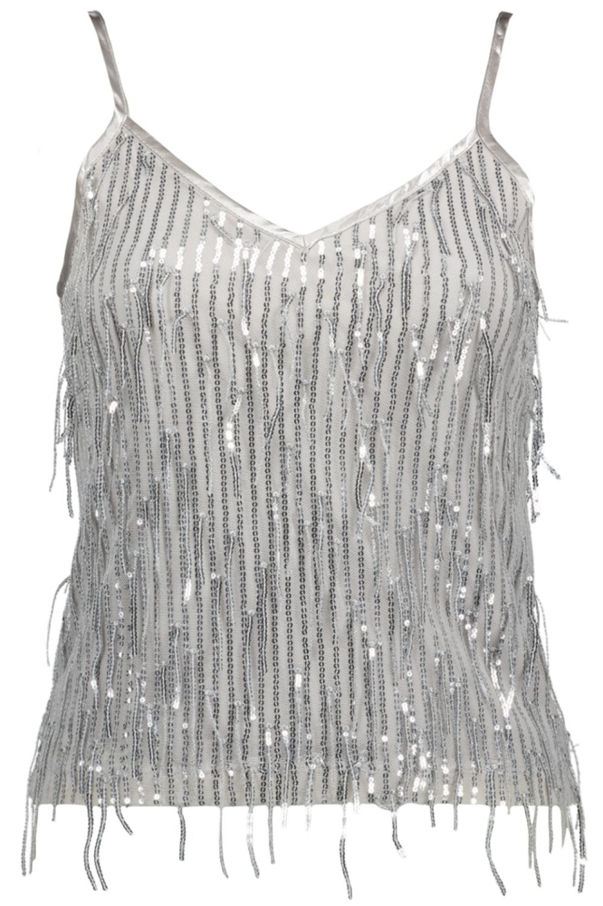 ONLSPACY SEQUINS SINGLET WVN 15331802 VAPOR BLUE/SILVER SEQ