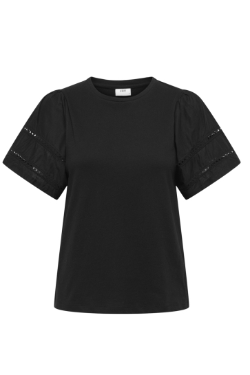 Jacqueline de Yong T-shirt JDYOLLIE S/S MIX TOP JRS 15351680 BLACK