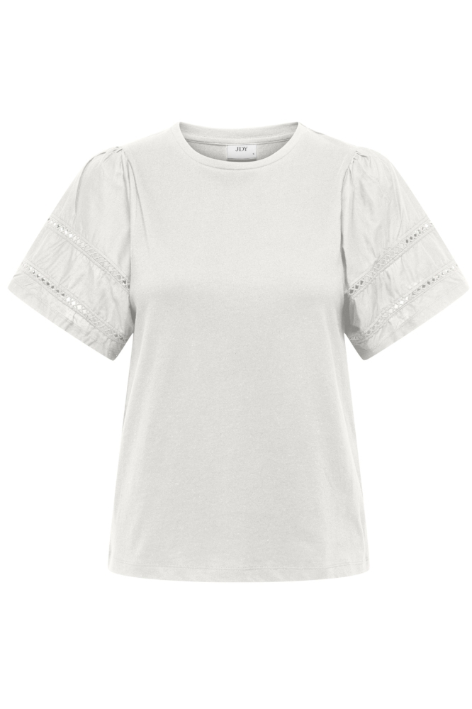 JDYOLLIE S/S MIX TOP JRS 15351680 CLOUD DANCER