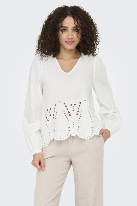 Jacqueline de Yong jdymiley l/s anglaise top wvn