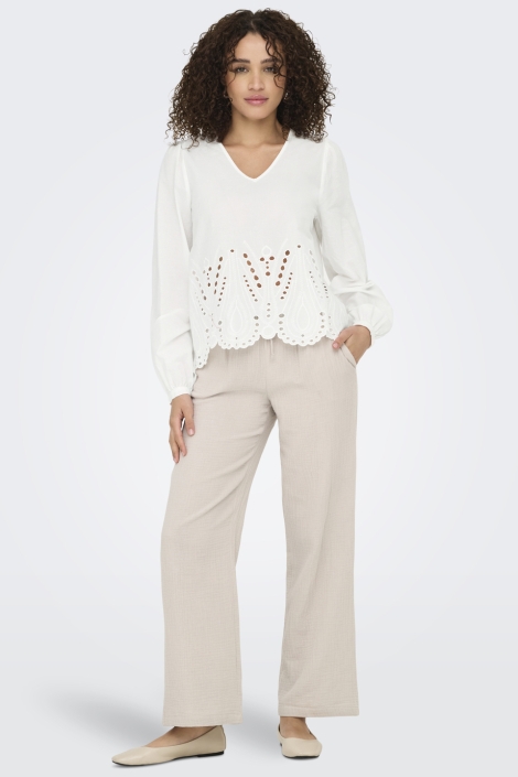 Jacqueline de Yong jdymiley l/s anglaise top wvn