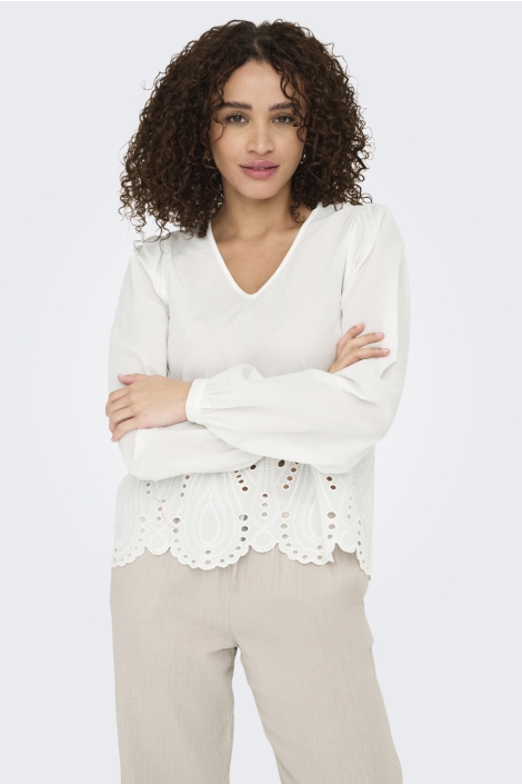 Jacqueline de Yong jdymiley l/s anglaise top wvn