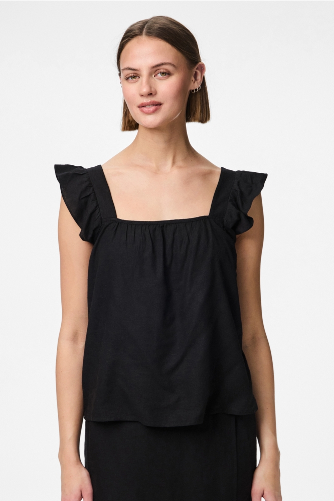 PCPIA SL TOP WVN NOOS 17154740 BLACK