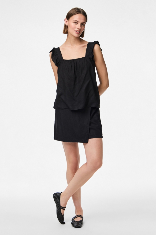 PCPIA SL TOP WVN NOOS 17154740 BLACK