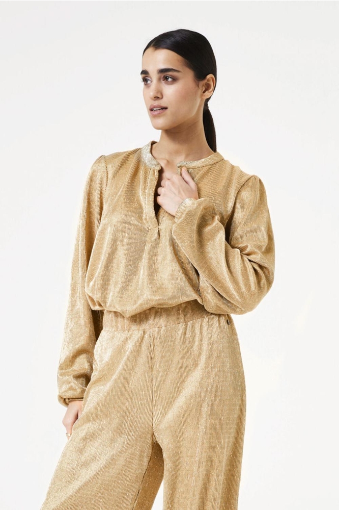 BLOUSE W40032 4259 LIGHT GOLD