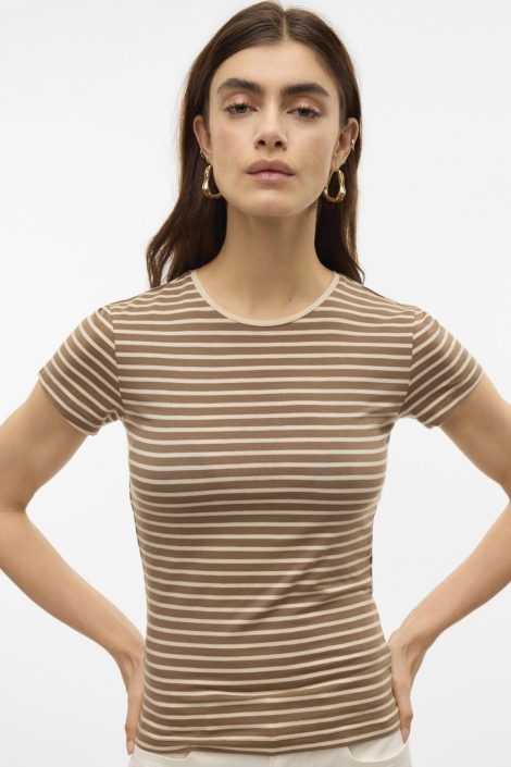 Vero Moda awines fiona ss o-neck top noos