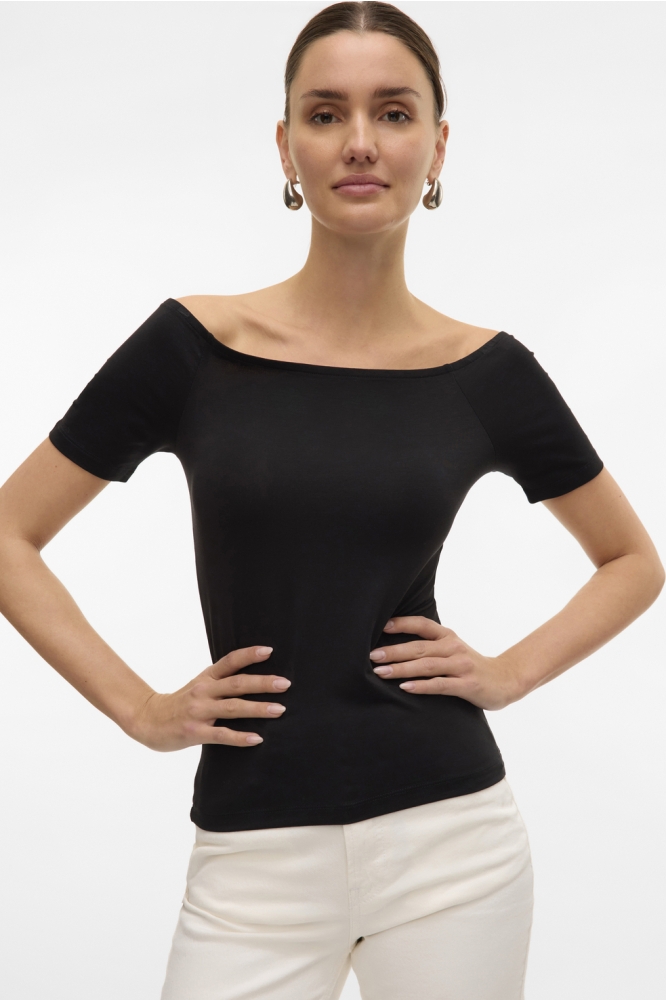 VMFIONA SS OFF SHOULDER TOP VMA 10323420 BLACK