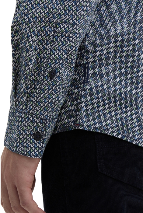 Tom Tailor fitted printed stretch shirt