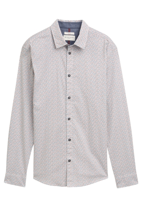 Tom Tailor fitted printed stretch shirt