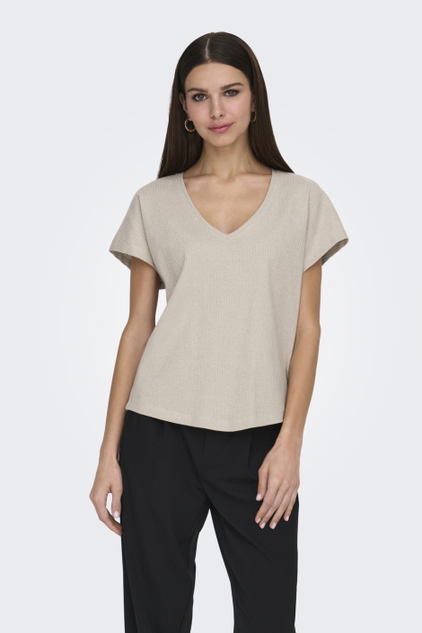 Only onlasia s/s v-neck top cc jrs