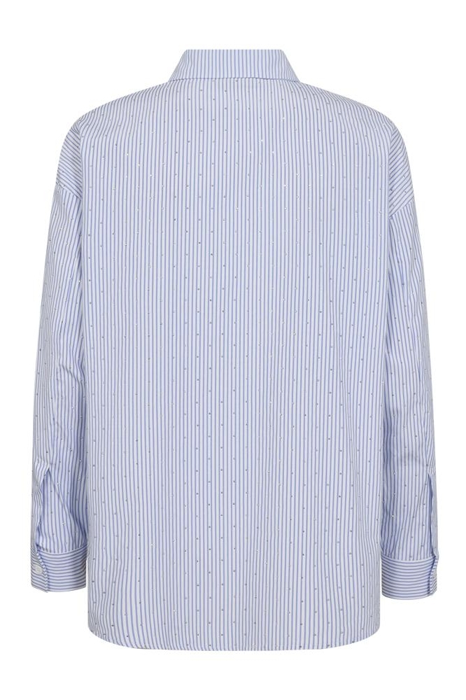 FQFELINA SHIRT 205501 OFF WHITE W CHAMBRAY BLUE