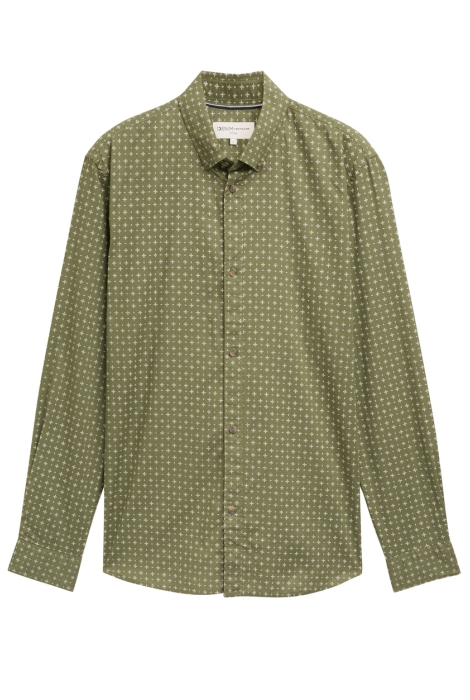 Tom Tailor fitted printed poplin shirt