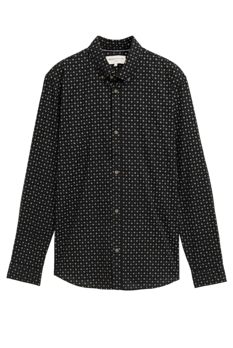 Tom Tailor fitted printed poplin shirt