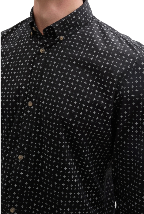 Tom Tailor fitted printed poplin shirt