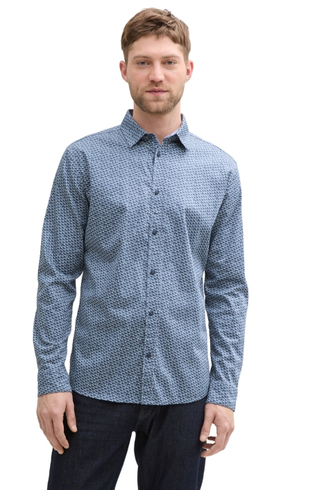 Tom Tailor fitted printed stretch shirt