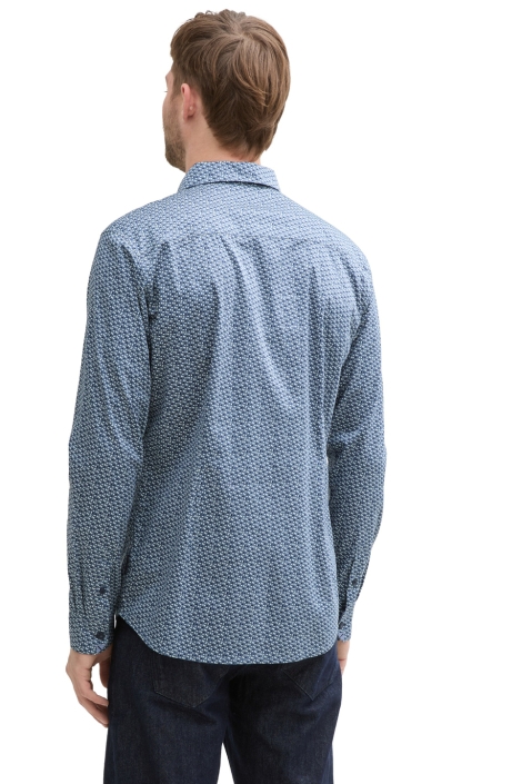 Tom Tailor fitted printed stretch shirt