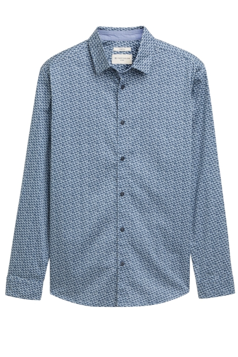 Tom Tailor fitted printed stretch shirt