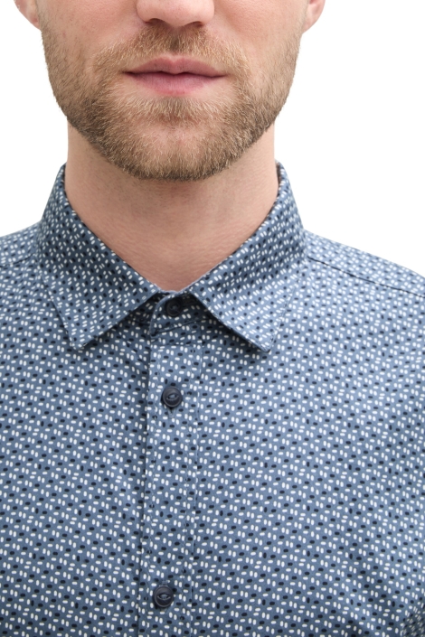 Tom Tailor fitted printed stretch shirt