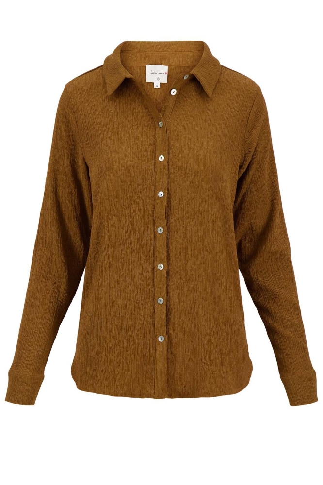 CRINCLE BLOUSE 0304 105 1003 CAMEL