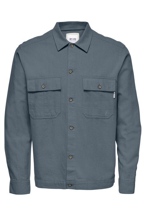 Only & Sons onskennet ls linen overshirt noos