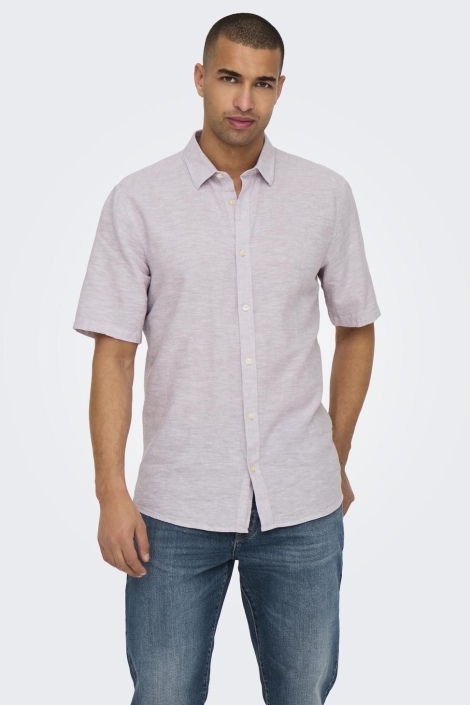 Only & Sons onscaiden life ss solid linen shirt