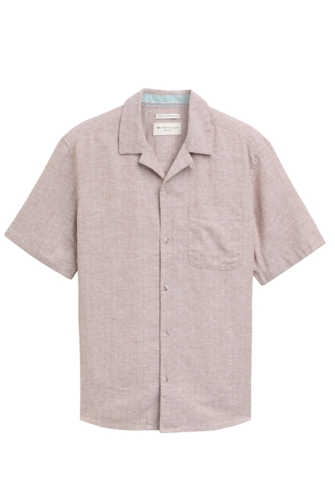 Tom Tailor structured cotton linen shirt