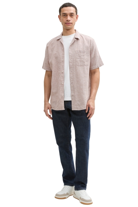 Tom Tailor structured cotton linen shirt