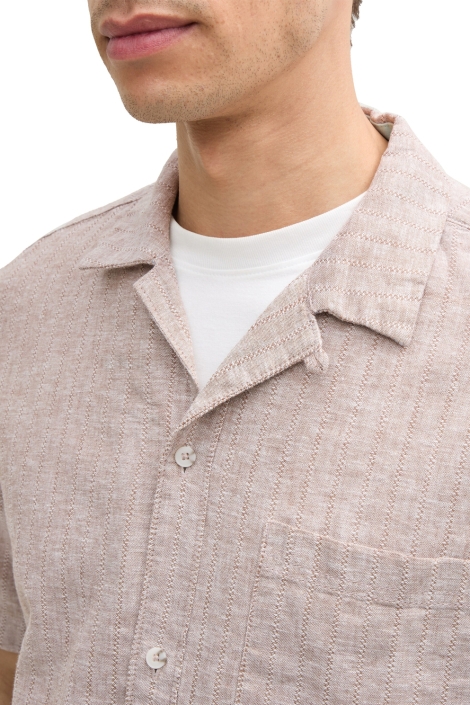 Tom Tailor structured cotton linen shirt