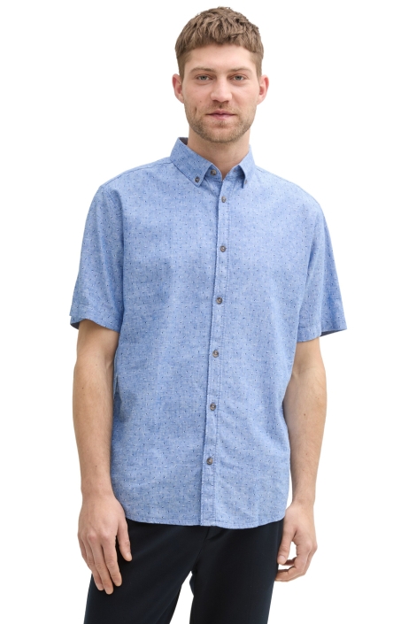 Tom Tailor printed cotton linen shirt