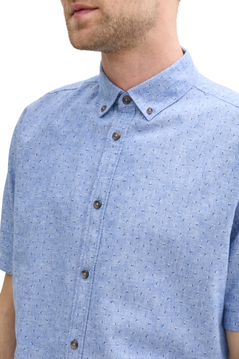 Tom Tailor printed cotton linen shirt