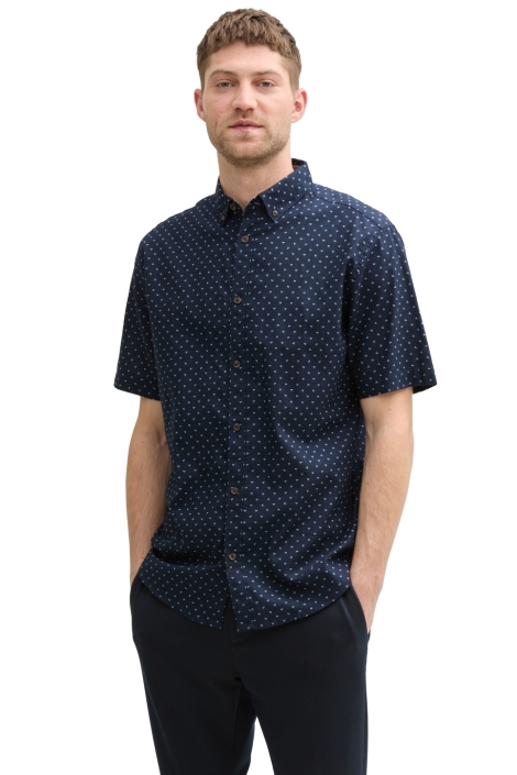 Tom Tailor printed cotton linen shirt