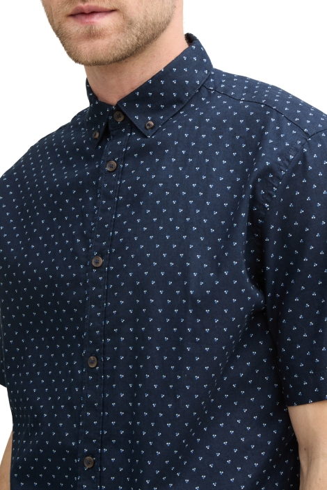 Tom Tailor printed cotton linen shirt