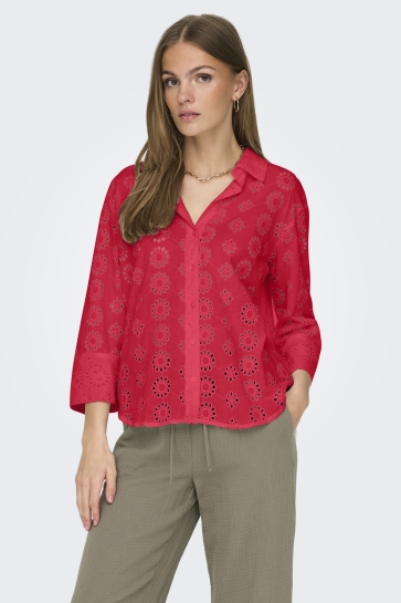 Jacqueline de Yong Blouse JDYTALLIE 3/4 LONG SHIRT WVN NOOS 15292179 Ski Patrol/2024 BRODE