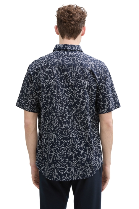 Tom Tailor printed cotton linen shirt