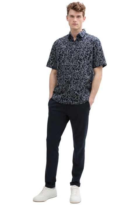 Tom Tailor printed cotton linen shirt