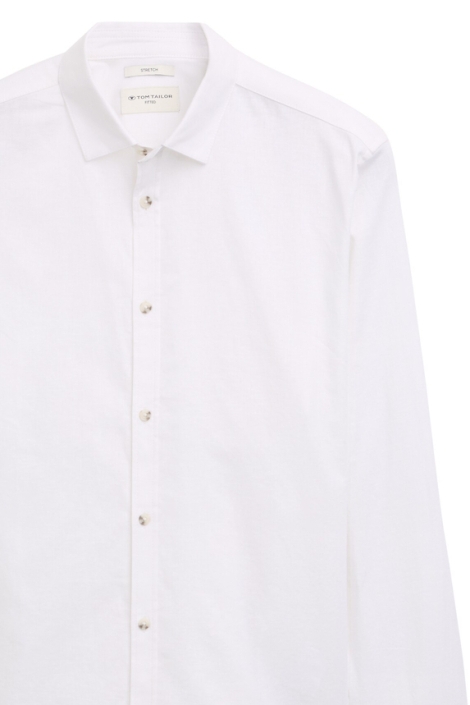 Tom Tailor fitted stretch linen shirt