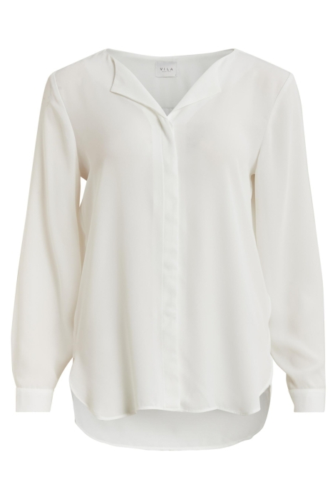 vilucy l/s shirt - noos white snow blouse 14044253 vila