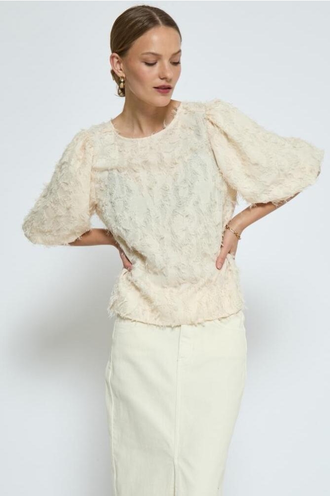 TYRELL HALF SLEEVE BLOUSE PC7663 0011 GARDENIA