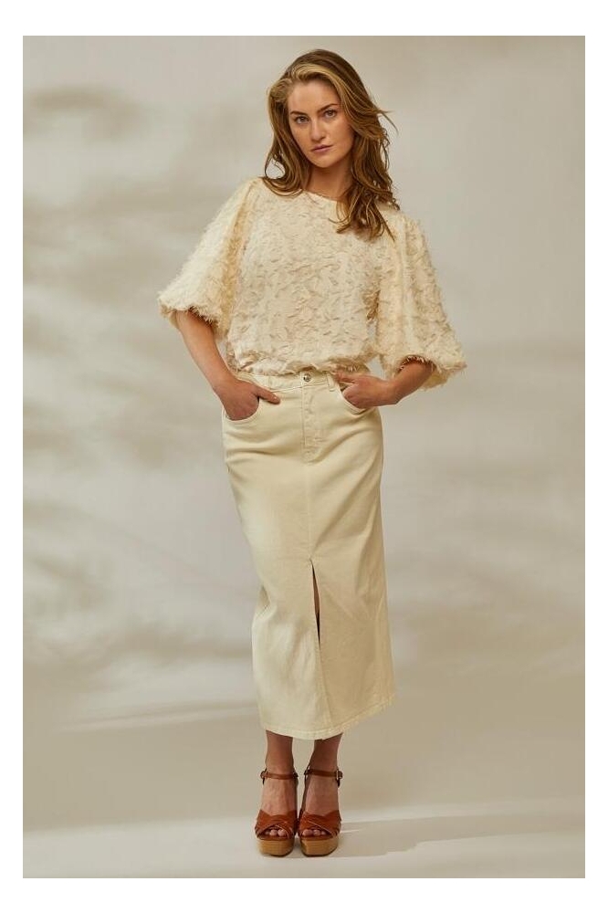 TYRELL HALF SLEEVE BLOUSE PC7663 0011 GARDENIA