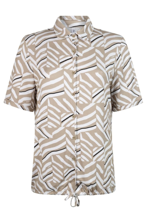 Zoso short sleeve print blouse