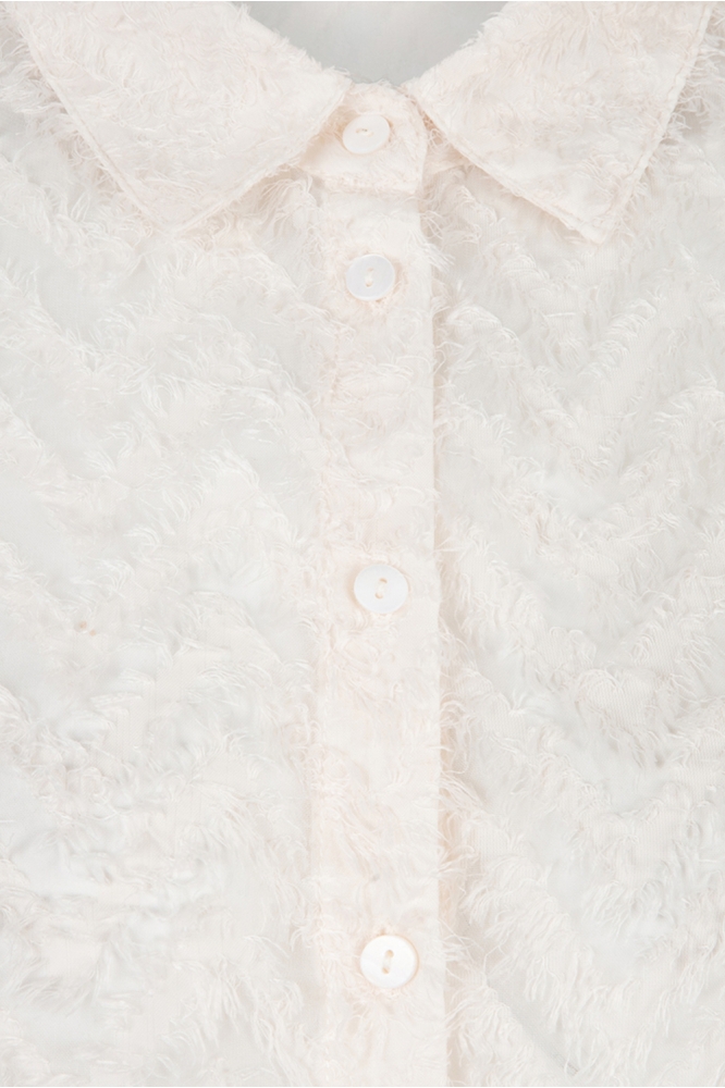 BLOUSE BASIC FLUFFY PLUMETIS W24 15709 120 off white