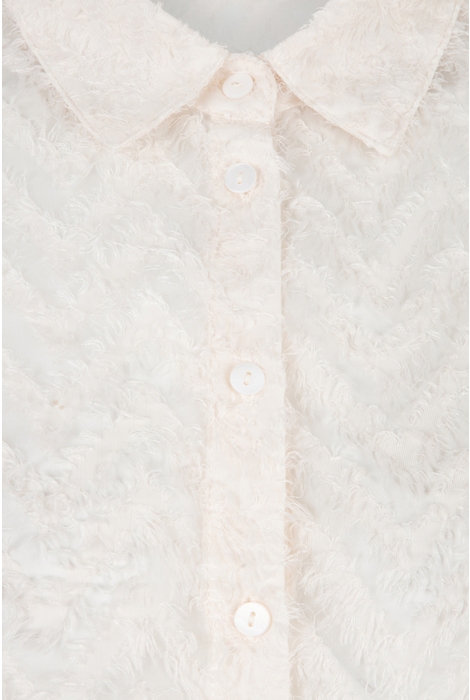 EsQualo blouse basic fluffy plumetis