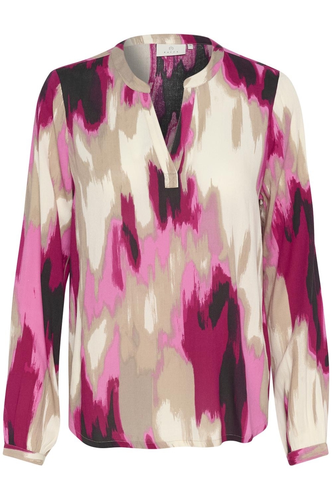 KABEATHE BLOUSE 10508895 106682 PINK ABSTRACT PRINT