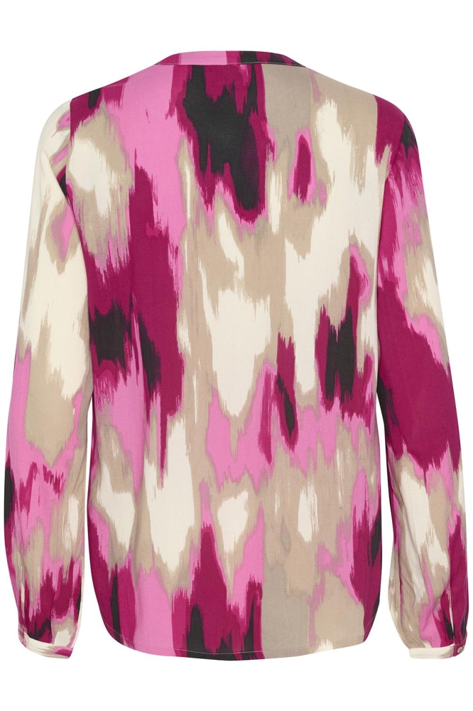 KABEATHE BLOUSE 10508895 106682 PINK ABSTRACT PRINT