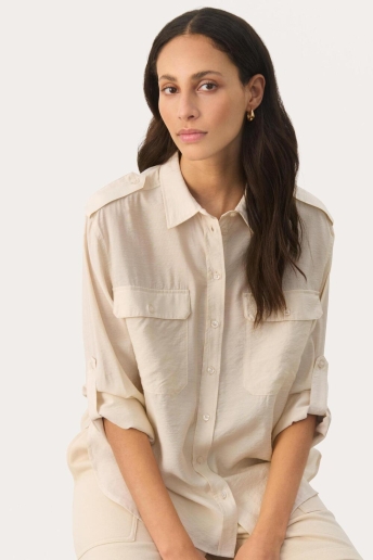 Part Two Blouse JENIFAPW SH 30308776 130400 FRENCH OAK