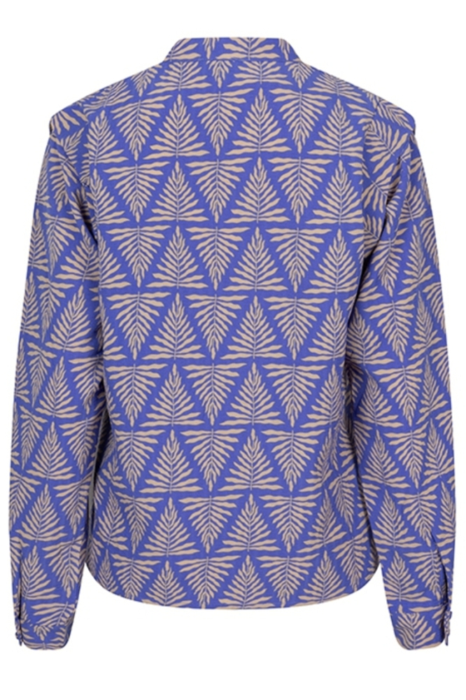 BLOUSE SOPHIE QB04 807 zigzag leaves print