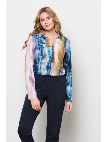 AndCo Woman Blouse VAYEN MARBLE BL324 46065 bd-denim multi