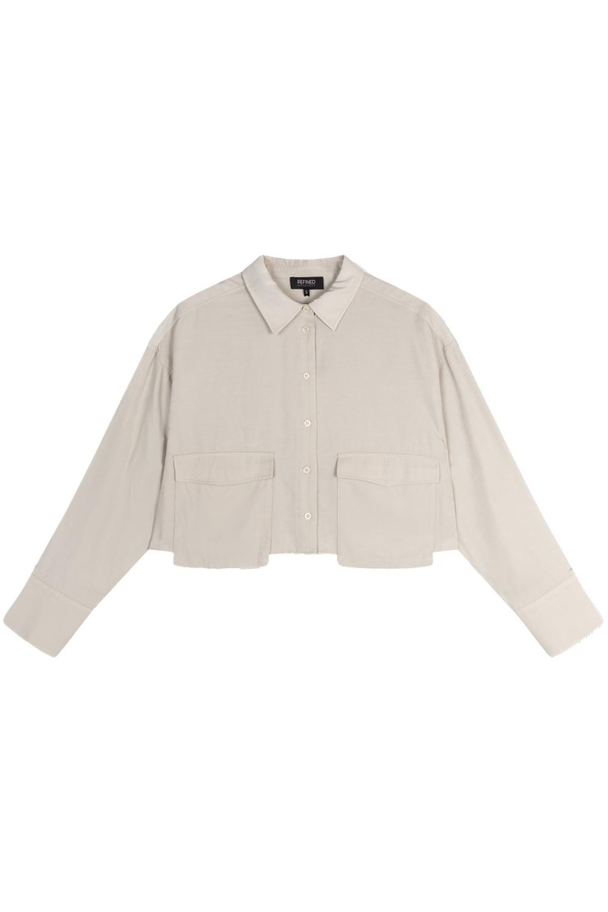 TINA LADIES WOVEN BLOUSE R2407930455 002 OFF WHITE