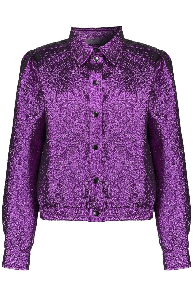 BOMBERJASJE MET METALIC LOOK 43684 20 000445 PURPLE